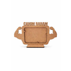 Ahşap Boyanabilir Canım Babam Çerçevesi 