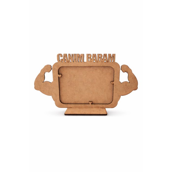 Ahşap Boyanabilir Canım Babam Çerçevesi 