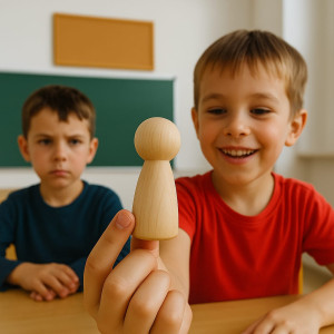 AHŞAP PEG BEBEK ( ANNE MODEL ) 