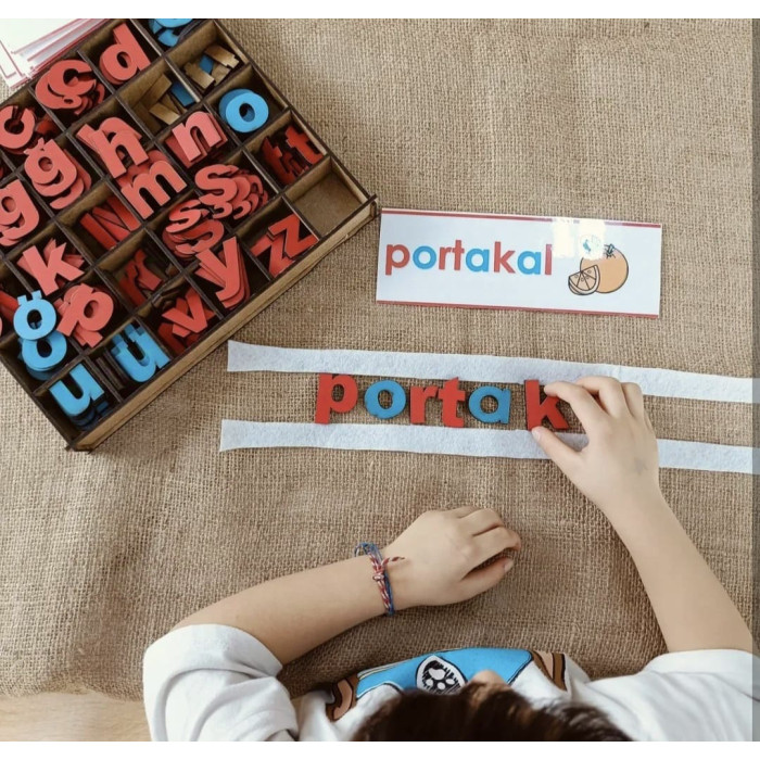 AHŞAP HAREKETLİ ALFABE KÜÇÜK HARF SETİ AHŞAP HAREKETLİ ALFABE KÜÇÜK HARF SETİ